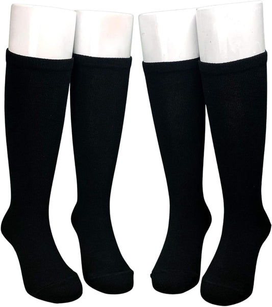 Children's Socks, High Socks, Made in Japan, 2 Pair Set, Plain Weave, For Girls, Boys,