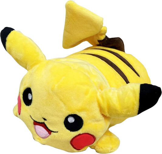MORIPiLO Pokemon Pikachu Neck Pillow (Transformation Neck Pillow) Plush Cushion Pokemon Yellow 11.8 x 6.3 inches (30 x 16 cm), Character Pillow Morisita
