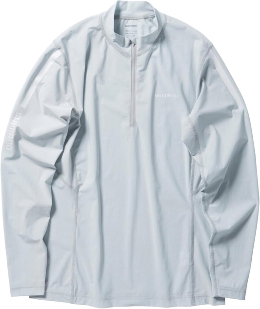 SHIMANO SH-040X Water Repel Half Zip Shirt, Long Sleeve