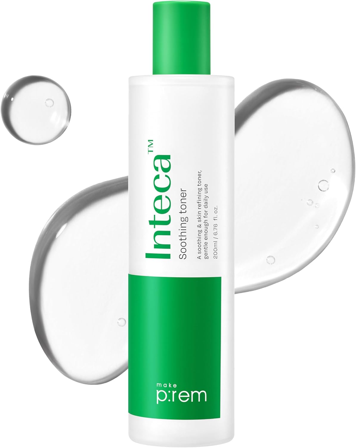 Make Prem Intecasoothing Toner, 6.8 fl oz (200 ml), Old Skin & Sebum Care, Oil and Moisture Balance Care, Weak Acid Toner, Non-Comedogenic Tested Korea