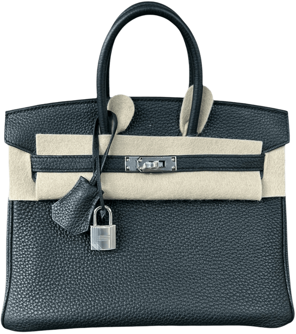 HERMÈS 'BLACK' PALLADIUM HARDWARE TOGO BIRKIN 25