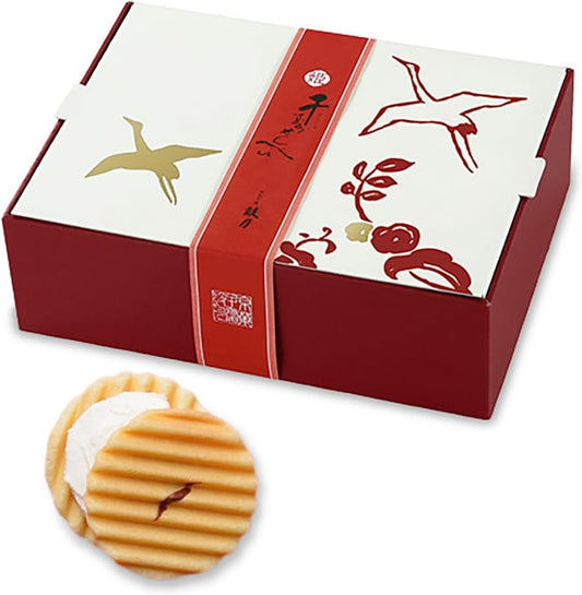 Kogure Hime Chitose Senbei Sugar Cream, 12-piece Set, WEB Exclusive/Year-end Gift, Kyoto, Japanese Confectionery, Gift, Thank You, Celebration, Return Gift, Offering, Sweets