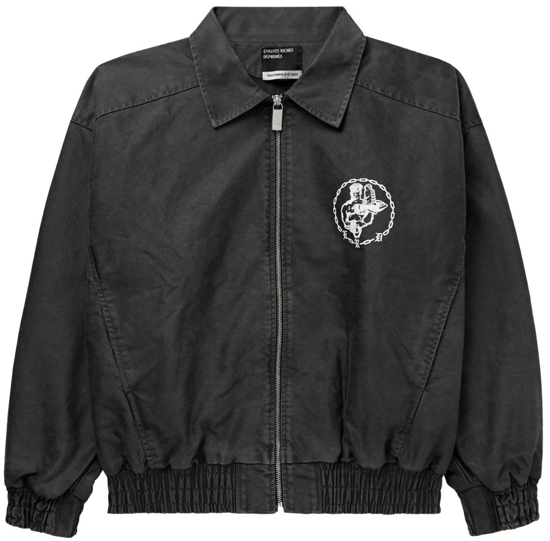 ENFANTS RICHES DEPRIMES ENFANT EN CHAINE PRINTED COTTON TRACK JACKET