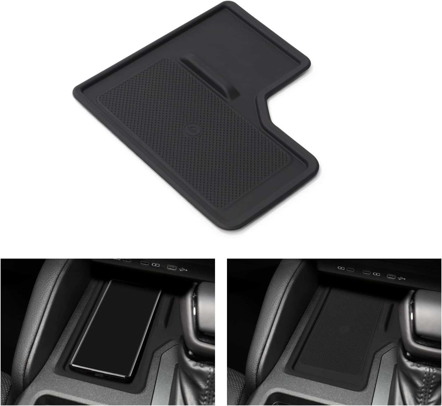 LUCKEASY 2024 Toyota Land Cruiser 250 Rankle 250 ZX Exclusive Wireless Charging Mat, Simply Place Charging, Rubber Mat, TRJ250W/GDJ250W Type, Center Console, Silicone Smartphone, Mat Rankle 250