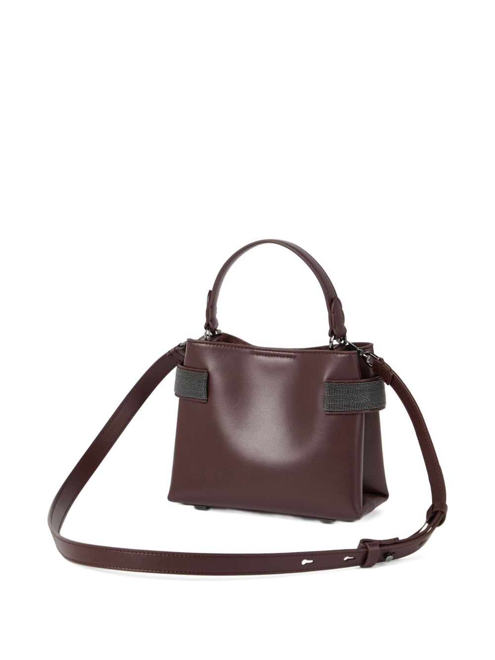 Brunello Cucinelli Essenceスモールレザーハンドバッグ - Image 1