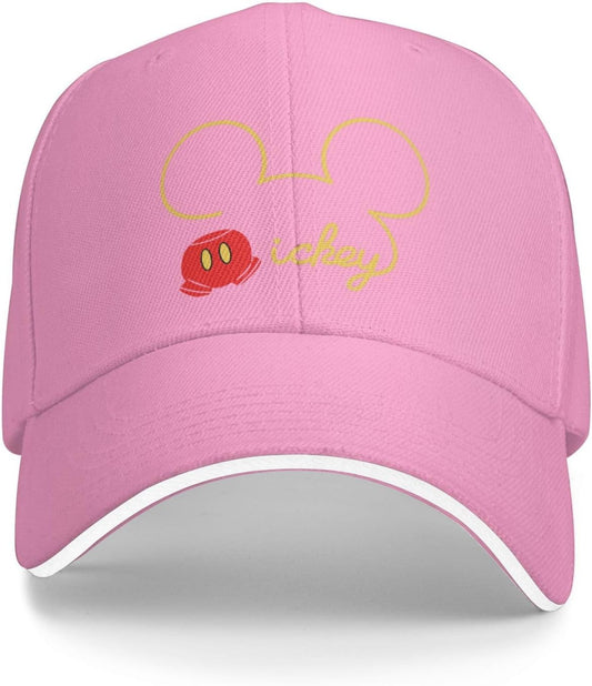 ZOOKISS Mickey Mouse Men's Hat, Quick-Drying Cap, Adjustable, Lightweight, Breathable, Sunshade, Outdoor Cap, Baseball Cap, UV Protection, Spring, Summer, Autumn, Winter, Popular, Unisex, Anime Goods,