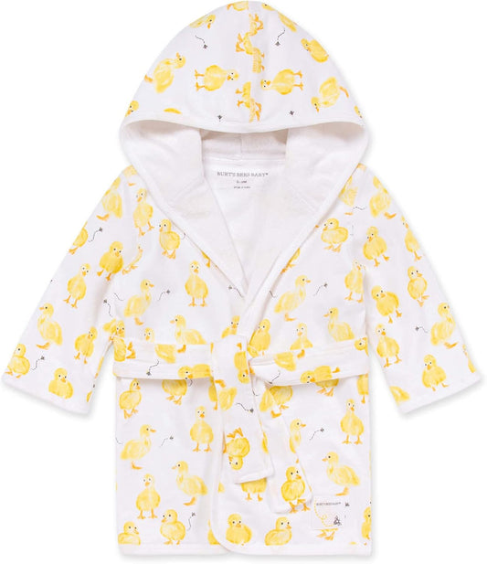 Burt's Bees Baby Hooded Robe Organic Terry Bathrobe, Newborn Bath Essentials, Unisex Boys and Girls