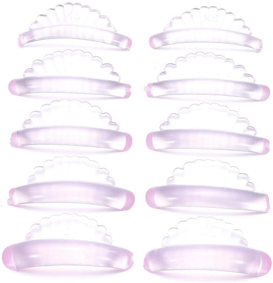 Silicone Eyelash Perm Pad Shell Style Eyelash Lifting Shield Self Adhesive Lash Lift Rod 3D Eyelash Curler Accessories Applicator Tool
