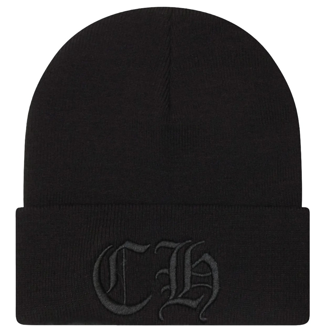 CHROME HEARTS 'ALL BLACK' CH BEANIE