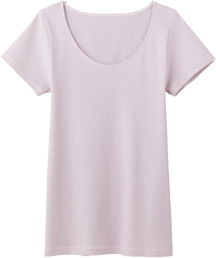 Gunze CFA CB3252 Women's Inner Shirt, Refreshing 100% Cotton, Short Sleeve, Made in Japan