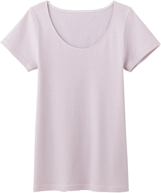 Gunze CFA CB3252 Women's Inner Shirt, Refreshing 100% Cotton, Short Sleeve, Made in Japan