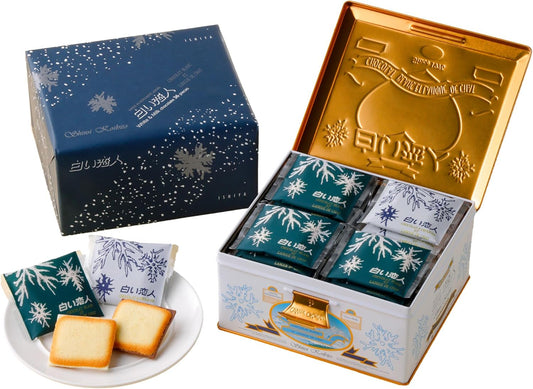 ISHIYA Shiroi Koibito (White & Black) 36 pieces in can