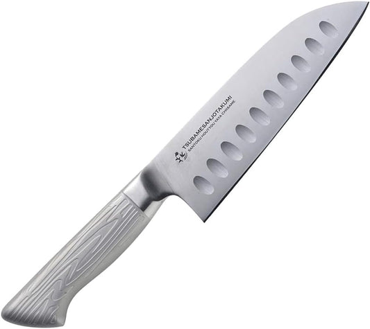 Shimomura Kikai Hanbai Santoku Knife, 5.9 Inches (150 mm), Made in Japan, Dishwasher Safe, Sharp Cutting Edge, Non-stick, Maneuverable, Easy to Clean, One-piece Molded, Lightweight, Molybdenum