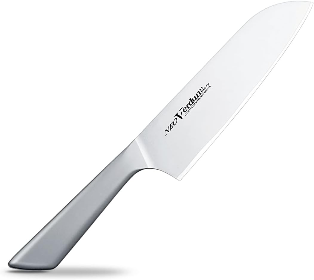 Shimomura Industrial Neo Verdun NVD-05 Medium Santoku Knife, 5.7 Inches (145 mm), Molybdenum Vanadium Steel, Dishwasher Safe, Made in Tsubame-Sanjo, Niigata, Japan