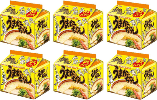 House Umakachan 5 Pack (16.6 oz (470 g) x 6 Packs [Rich Ramen Based on Kyushu Flavor Tonkotsu Soup