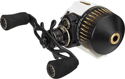 ProFISHiency Sniper High Speed Spincast Reel | 100 Yards Presspool 10,000lb Monofilament Line | 6:5:1 Gear Ratio | Heavy Duty Aluminum Cone and All Metal Gear | World's Fastest Spincast Reel