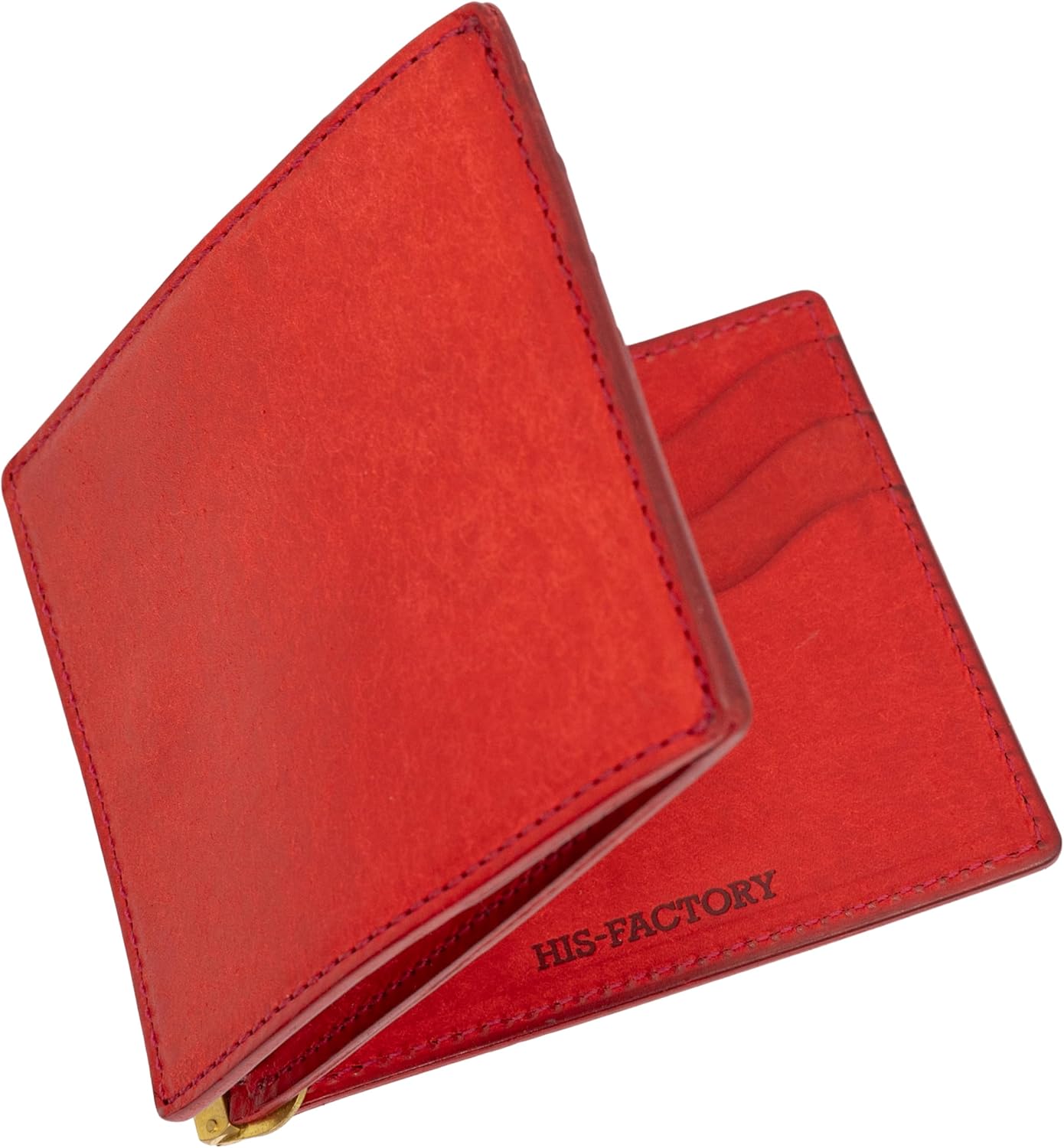 Hiz Factory Fermare Pueblo Genuine Leather Money Clip with Coin Purse Made in Japan Artisan Handmade, Publo