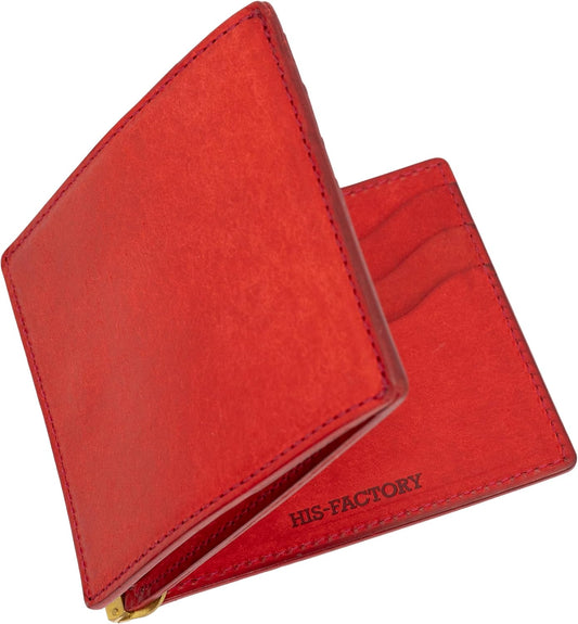Hiz Factory Fermare Pueblo Genuine Leather Money Clip with Coin Purse Made in Japan Artisan Handmade, Publo