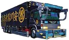 青島文化教材社 1/32 爆音デコトラ No.01 爆音丸 ばくおんまる ロングシャーシ保冷車