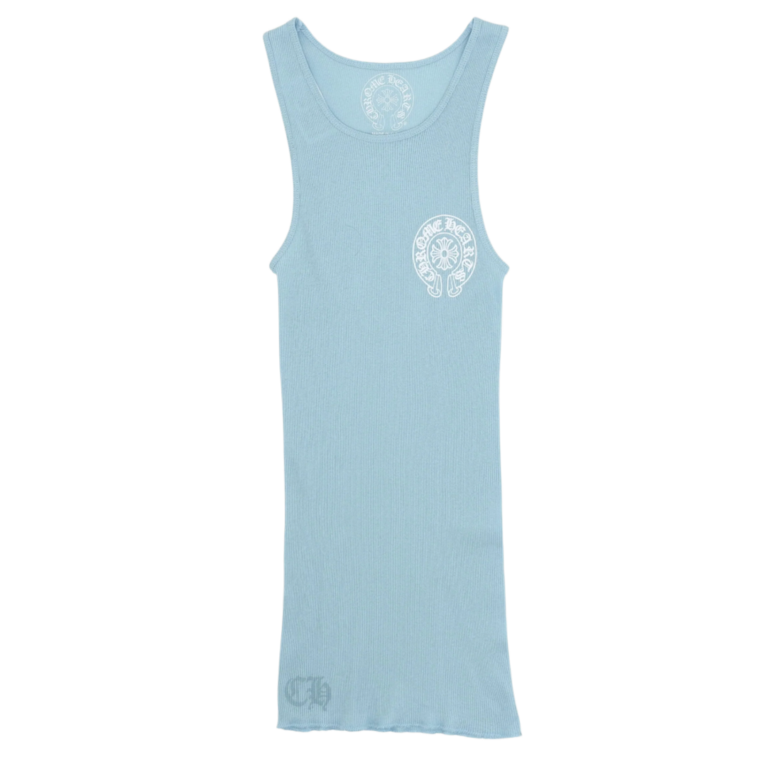 CHROME HEARTS 'BLUE' HORSESHOE TANK TOP
