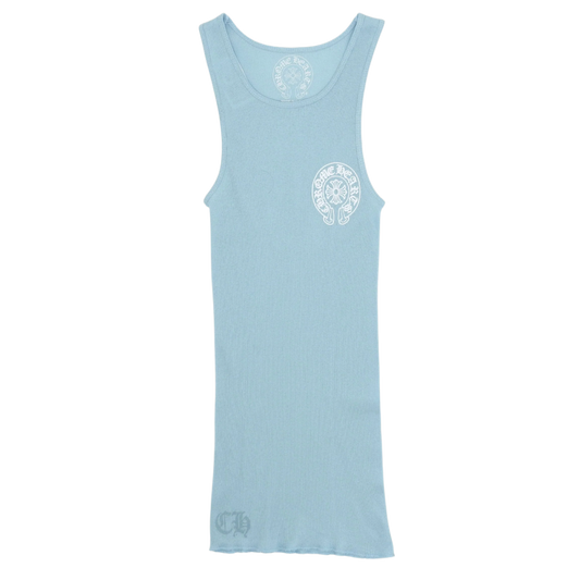 CHROME HEARTS 'BLUE' HORSESHOE TANK TOP