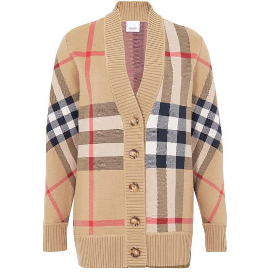 BURBERRY チェック カーディガン - Image 1