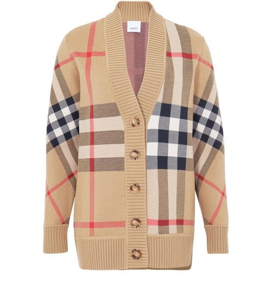 BURBERRY チェック カーディガン - Image 1