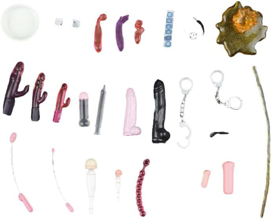 AIEK 1/12 Body Figure Doll Cosplay Tool, SM Wrist Cuffs + Ankle Cuffs, Confinement, Insult & Shame & Tool Applicable to JIAOUDOLL PHICENN