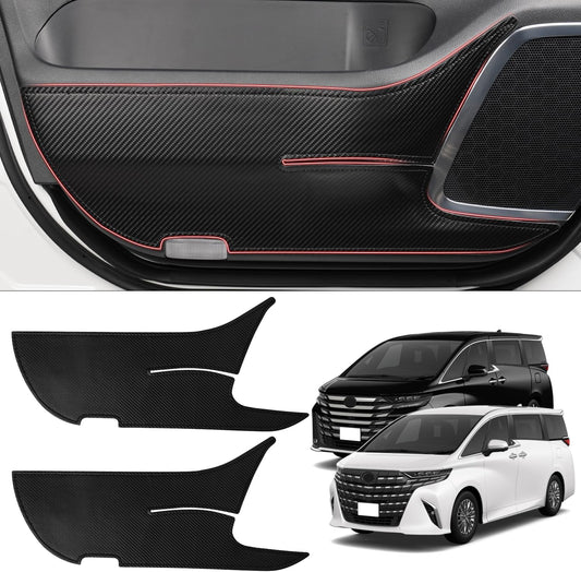 Toyota Alphard 40 Series Door Kick Guard, Vellfire Door Trim Guard, ALPHARD VELLFIRE 40 Series, AGH4#W AAHH4#W TAHA4#W, June 2023 and Up, Scratch/Stain Prevention, Interior Custom Parts,