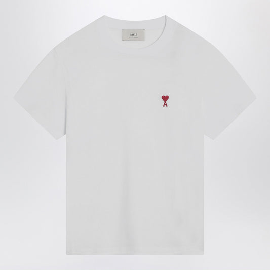 Ami Paris White Ami De Coeurtシャツ - Image 1