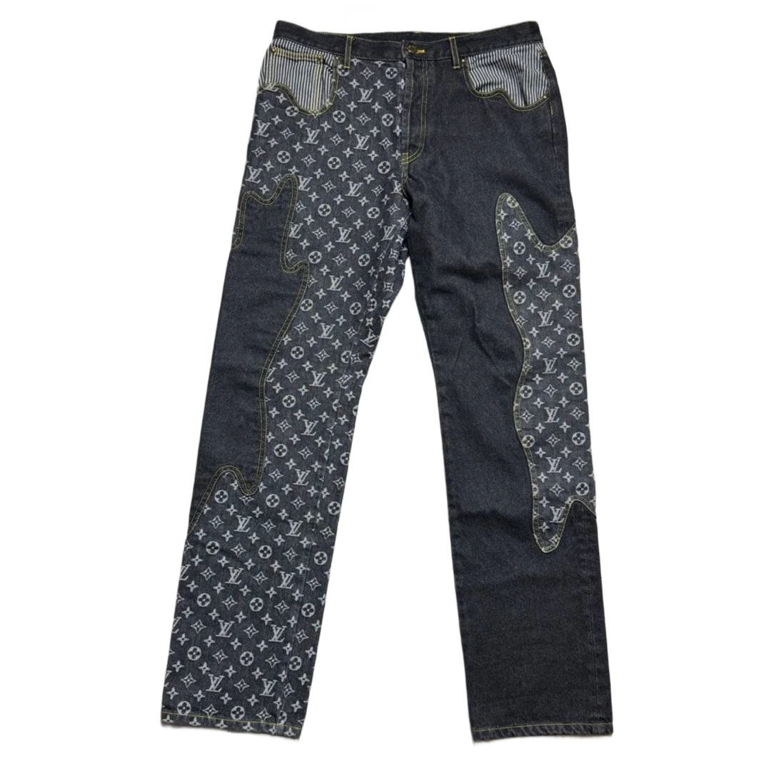 LOUIS VUITTON X NIGO MONOGRAM CRAZY DENIM JEANS