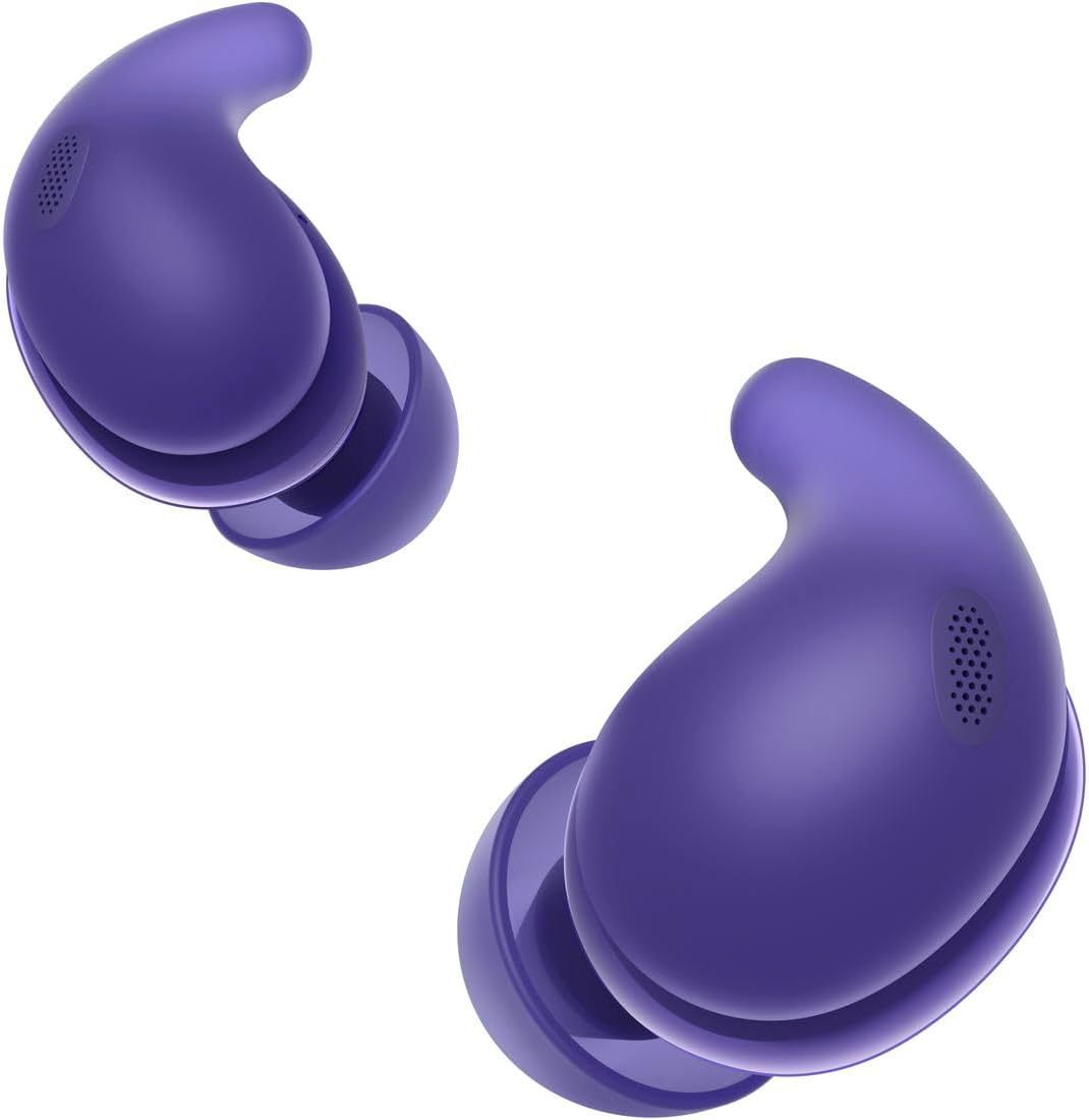 Sony Wireless Noise Cancelling Earbuds, LinkBuds Fit/WF-LS910N, Natural Fit, Lightweight, Small, Noise-Cancelling, Sound Capture, Customizable with Accessories, WF-LS910N VZ Violet