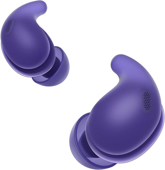 Sony Wireless Noise Cancelling Earbuds, LinkBuds Fit/WF-LS910N, Natural Fit, Lightweight, Small, Noise-Cancelling, Sound Capture, Customizable with Accessories, WF-LS910N VZ Violet