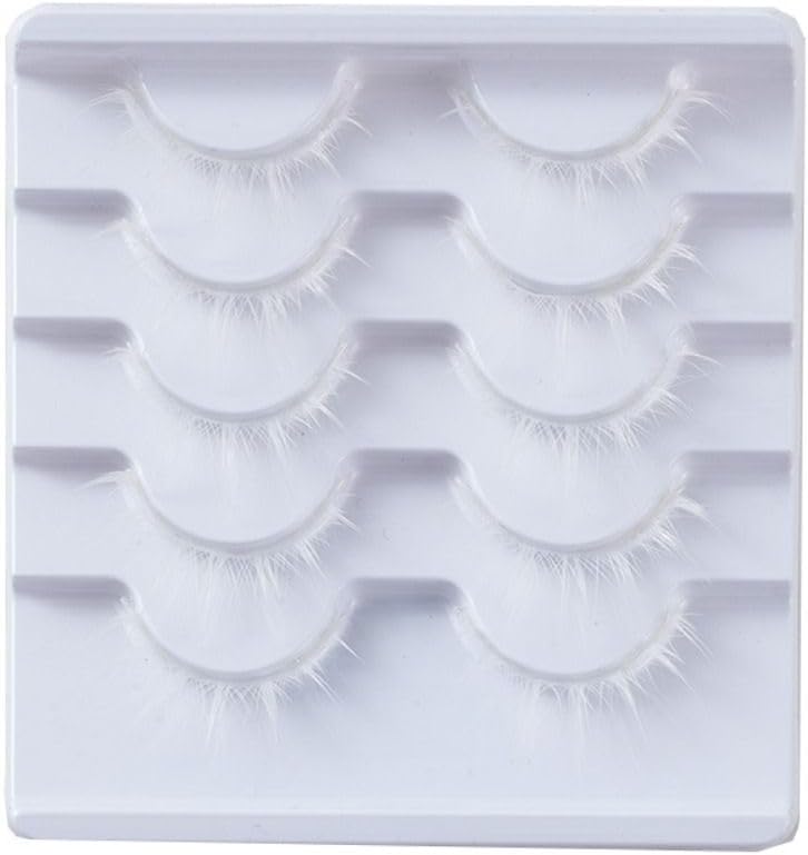 White Anime Eyelashes 3D Hot Pointed 3D Upper Rush Cartoon Cosplay Eyelashes Masquerade for Halloween Party Stage