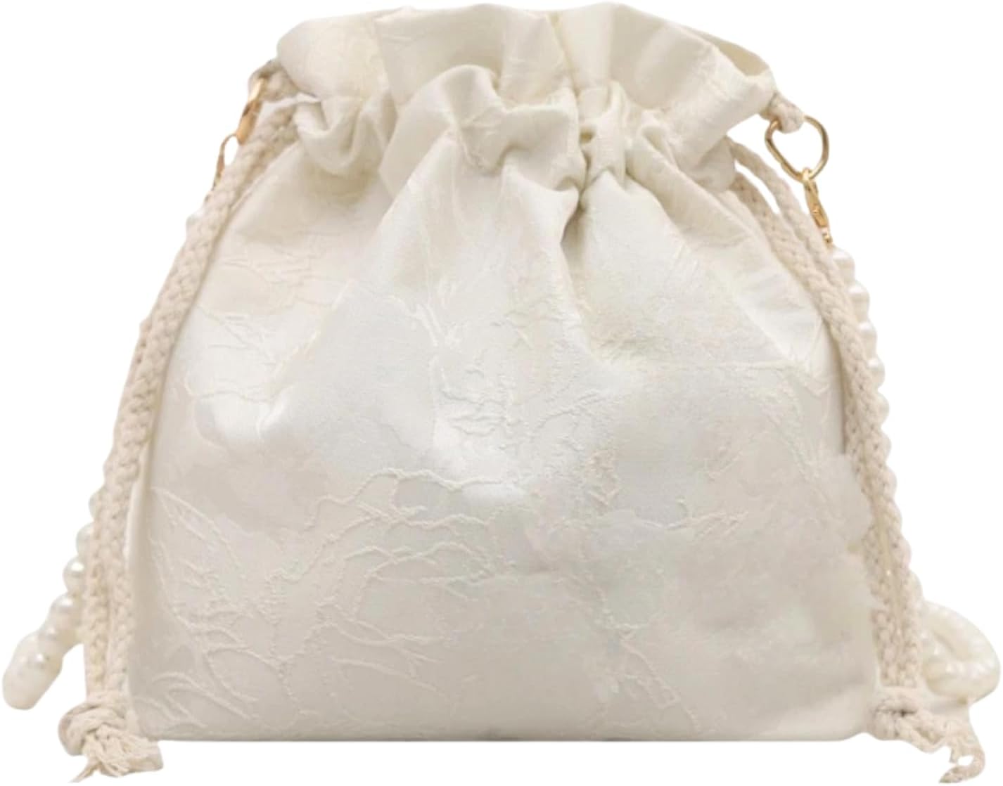 Harzio Yukata Bag, Shoulder Hakama, Drawstring Bag, Yukata, Drawstring Bag, Women's, Shoulder Bag, Pouch, Small, Mini, Yukata, Accessories, Festivals, Bags, Pearl, Chain, Stylish, Cute, Fashionable