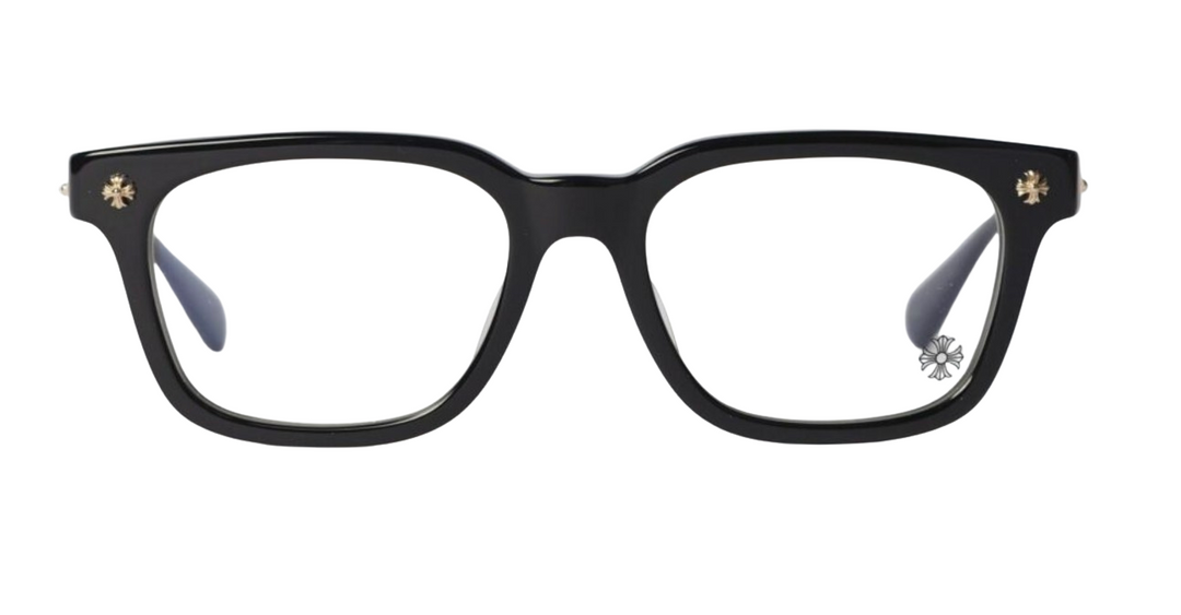 CHROME HEARTS 'COX UCKER' BLACK/GOLD GLASSES