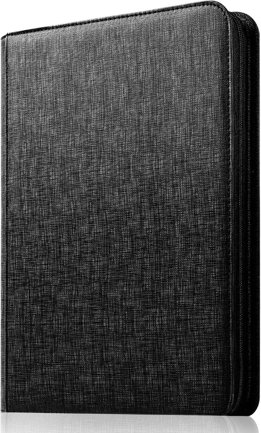 AROXIA Card File Trading Card, 9 Pockets, 360 Card Storage (Black)