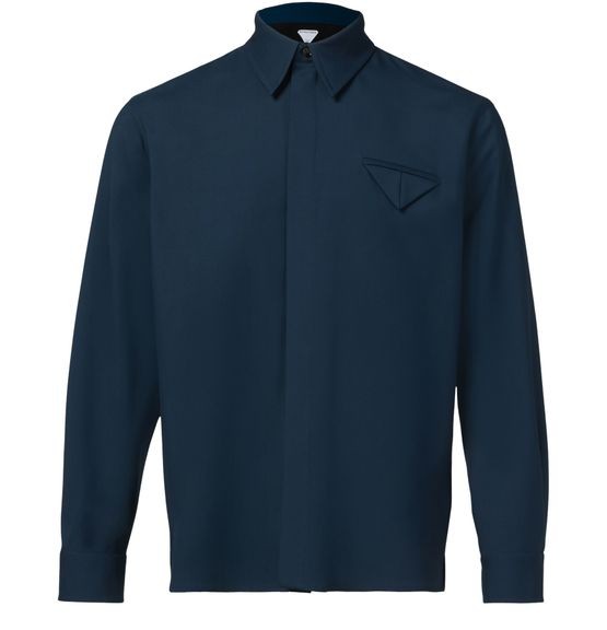 BOTTEGA VENETA ウールサージ製 シャツ - Image 1