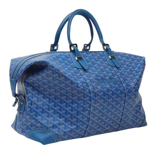 GOYARD 'SKY BLUE' BOWLING 45 DUFFLE BAG