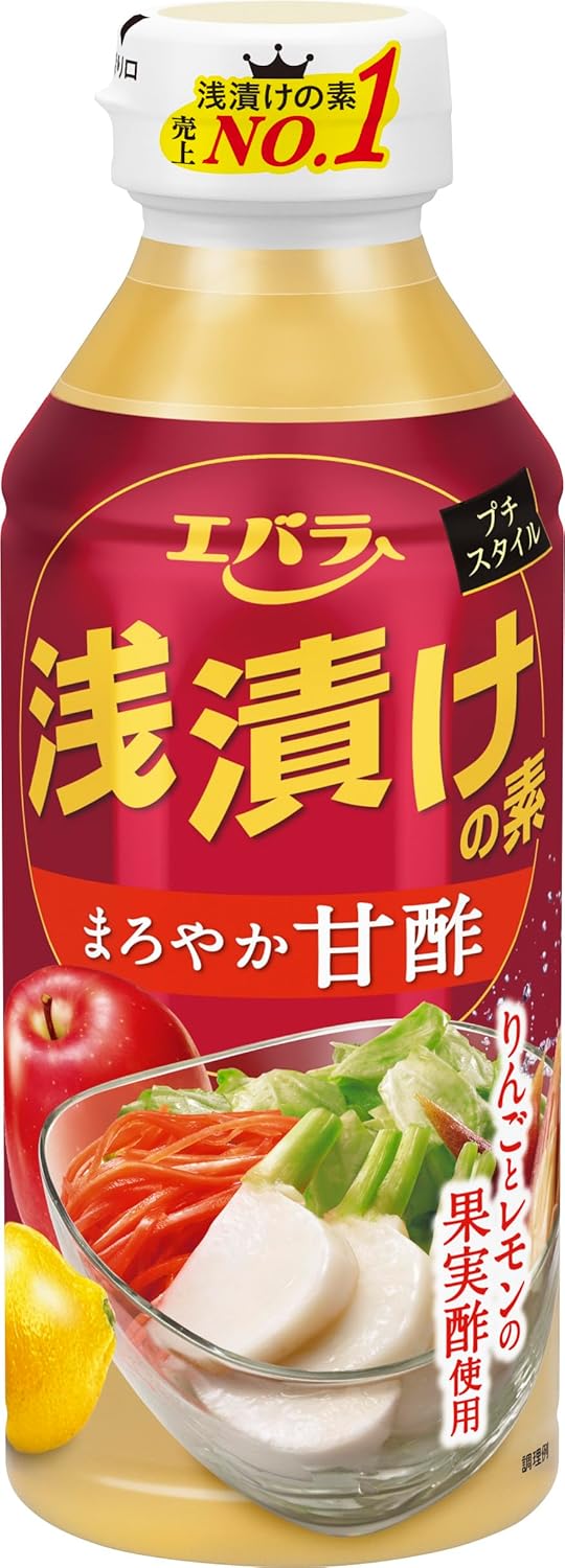 [Ebara] Asazuke no Moto Petit Style Mellow Sweet Vinegar 10.1 fl oz (300 ml) x 4 pieces (Asazuke, Sweet Vinegar, Vinegar, Vinegar)