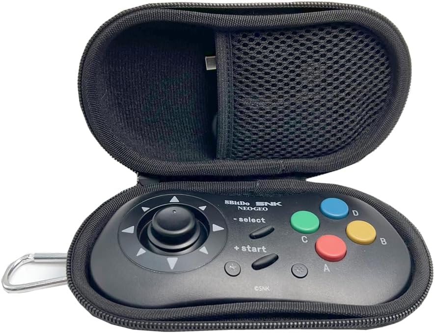 8Bitdo NEOGEO / 8Bitdo M30 ワイヤレス Bluetooth 対応コントローラー用ハードケース ポータブル専用収納ケース キャリングケース 耐衝撃トラベルキャリングケース