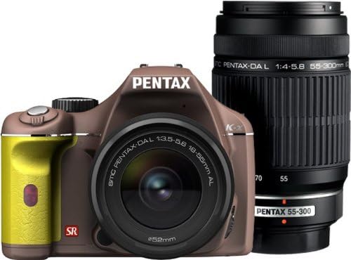 PENTAX デジタル一眼レフカメラ K-x ダブルズームキット チョコレート/イエロー 009