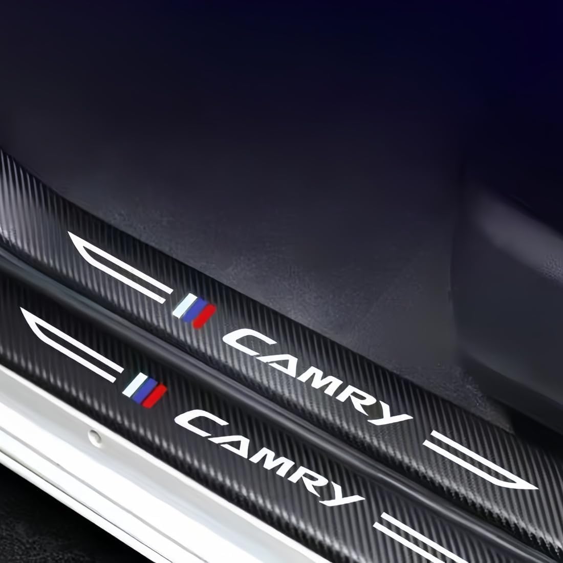 Camry Compatible Car Side Step Protector, Camry Compatible with All Grates, Car Door Protection Film, Door Sill Protector, Scratch Prevention, Protective Sticker, Leaves No Residue, Easy Installation