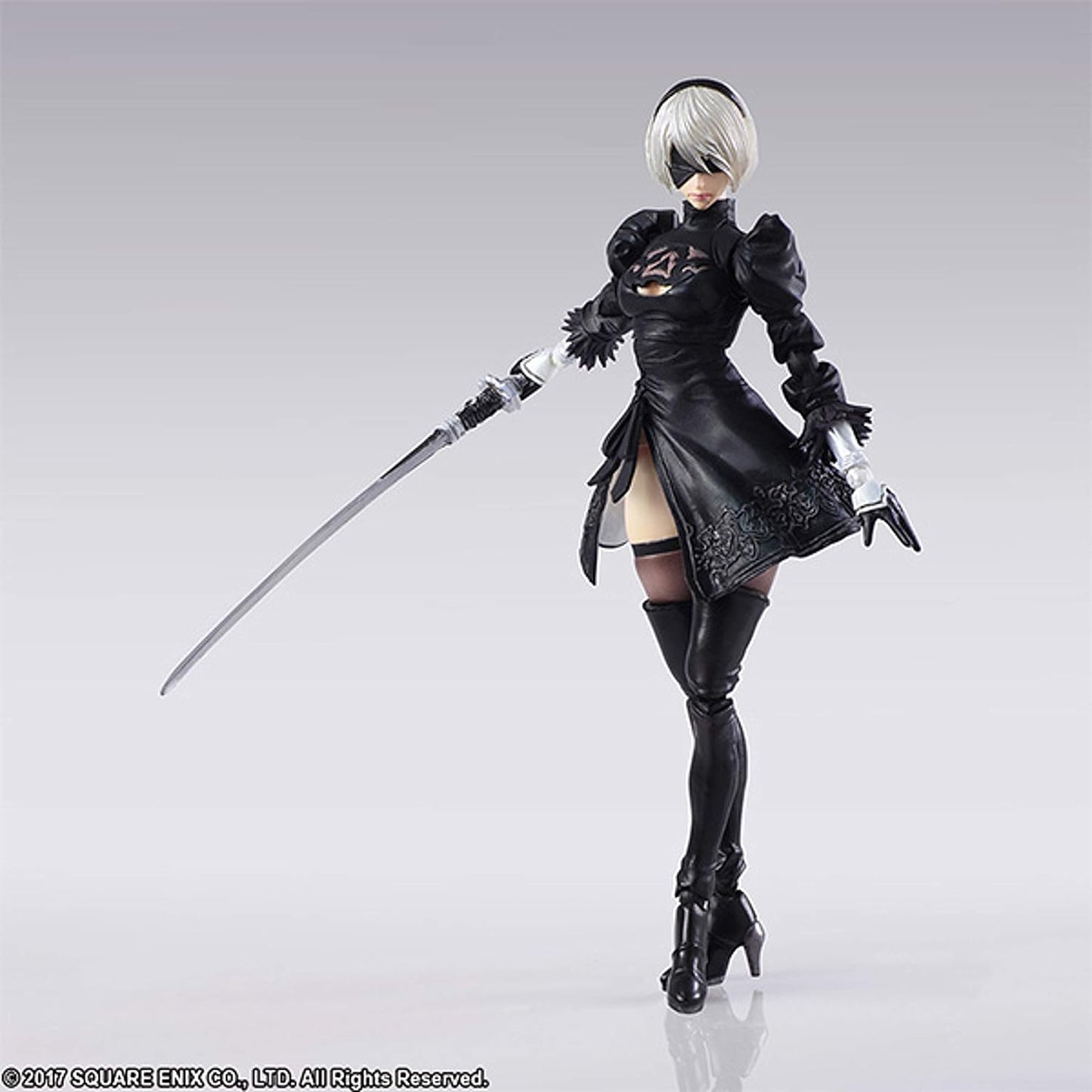 NieR:Automata, BRING ARTS, 2B & Machine Lifeform, Set of 2, Made of PVC, Painted, Movable Figure
