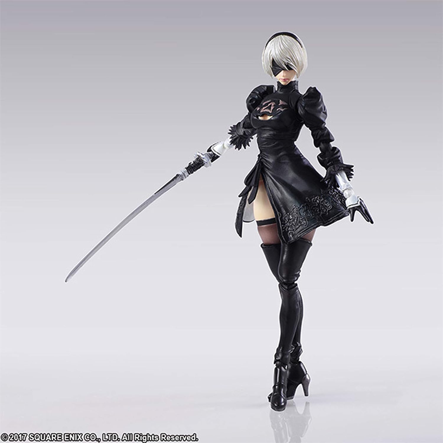 NieR:Automata, BRING ARTS, 2B & Machine Lifeform, Set of 2, Made of PVC, Painted, Movable Figure