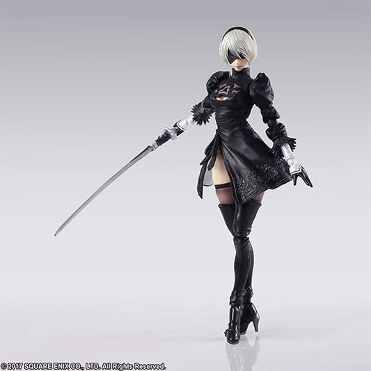 NieR:Automata, BRING ARTS, 2B & Machine Lifeform, Set of 2, Made of PVC, Painted, Movable Figure