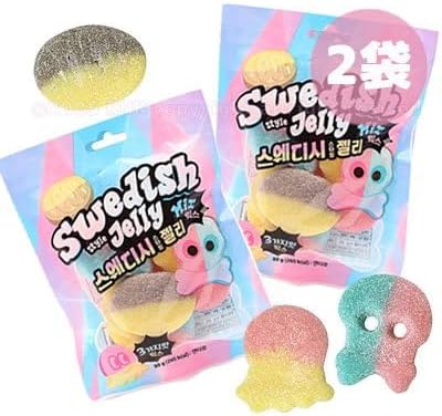 Swedish Candy Swedish Candy Swedish Style Gummy MIX 2.8 oz (80 g) x 2 Bags Set Korean Gummy