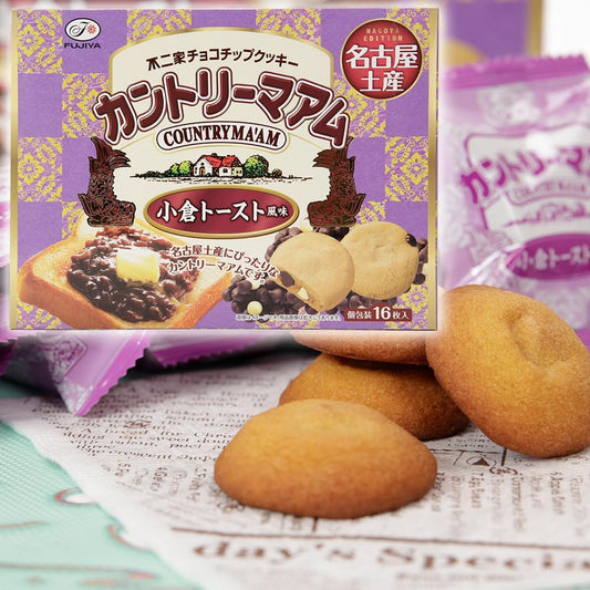 Fujiya Nagoya Limited Country Mam Ogura Toast Flavor, Pack of 16