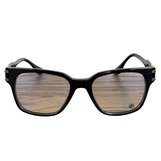 CHROME HEARTS 'BULGE' BLACK/GOLD GLASSES