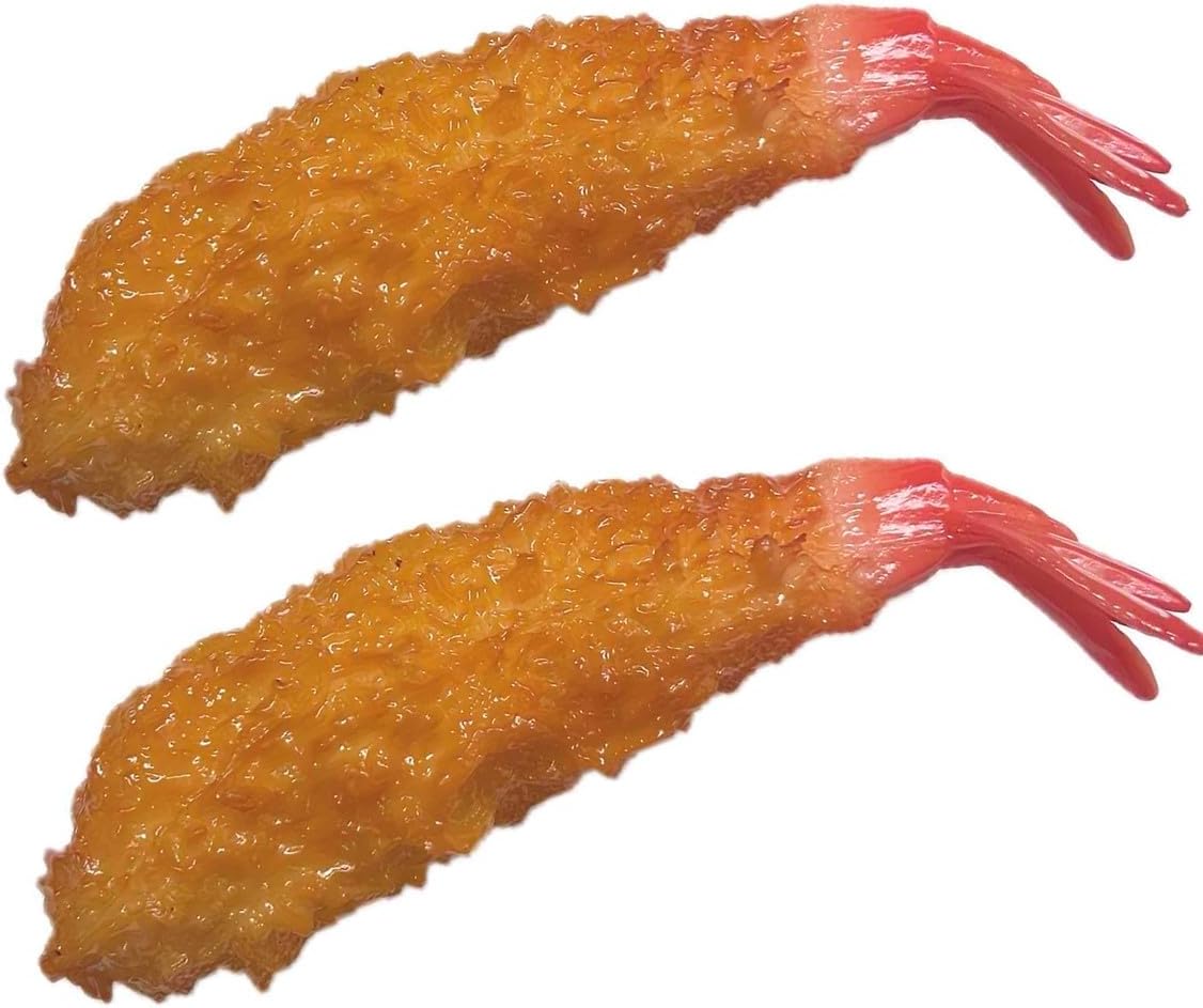 【Food Sample Shop Creation】Realistic Food Samples Side Dish Series - Steak, Shrimp Fry, Sanma, Pork Cutlet, Tonkatsu, etc. (Shrimp Fry)